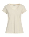 Crossley Woman T-shirt Pastel Yellow Size Xs Cotton, Linen
