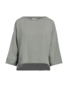 Crossley Woman T-shirt Lead Size M Cotton In Sage Green