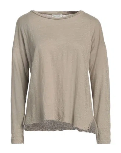 Crossley Woman T-shirt Sand Size L Linen In Beige