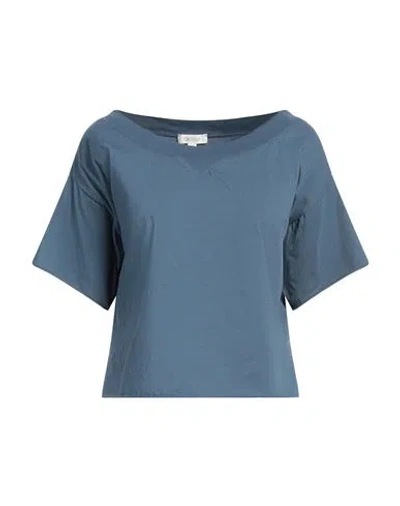 Crossley Woman T-shirt Slate Blue Size L Cotton