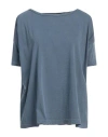Crossley Woman T-shirt Slate Blue Size M Cotton