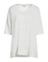 Crossley Woman T-shirt White Size M Linen