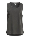 Crossley Woman Tank Top Charcoal Size M Cotton In Gray