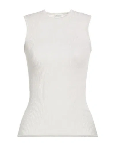 Crossley Woman Tank Top Ivory Size Xs Virgin Wool, Metal Fiber In White