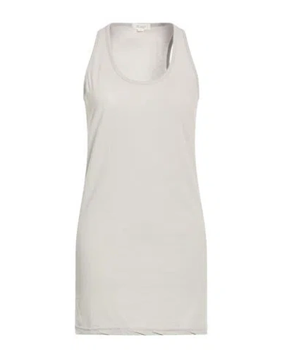 Crossley Woman Tank Top Light Grey Size L Cotton In Multi