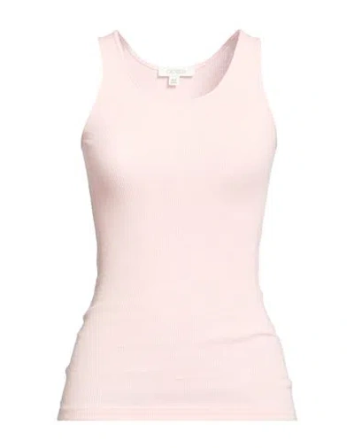 Crossley Woman Tank Top Light Pink Size L Cotton