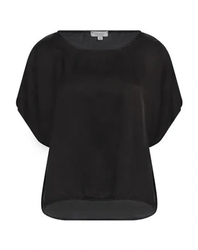 Crossley Woman Top Black Size L Silk, Elastane
