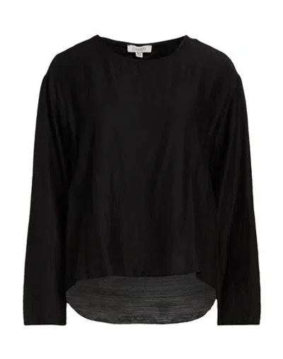Crossley Woman Top Black Size S Silk, Wool