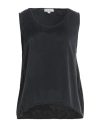 Crossley Woman Tank Top Charcoal Size L Cotton In Gray