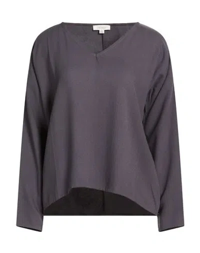 Crossley Woman Top Charcoal Size Xl Viscose In Black