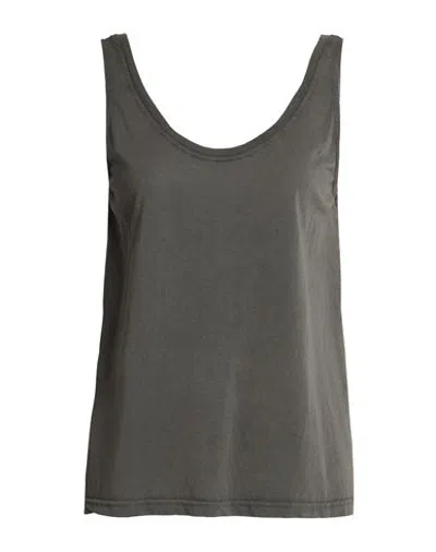 Crossley Woman Top Charcoal Size Xs Cotton In Gray