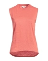 Crossley Woman Top Coral Size M Linen, Elastane In Red