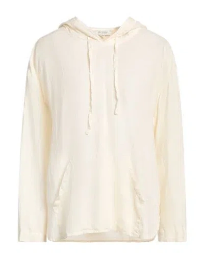 Crossley Woman Top Cream Size L Linen In White