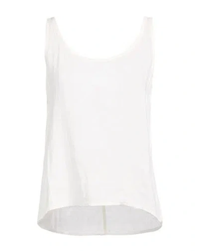 Crossley Woman Top Cream Size S Linen In White