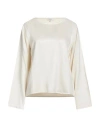 Crossley Woman Top Cream Size S Viscose, Cupro In White