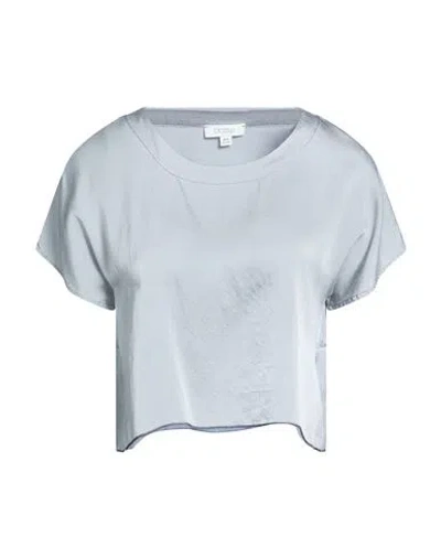 Crossley Woman Top Grey Size M Silk, Elastane In Gray