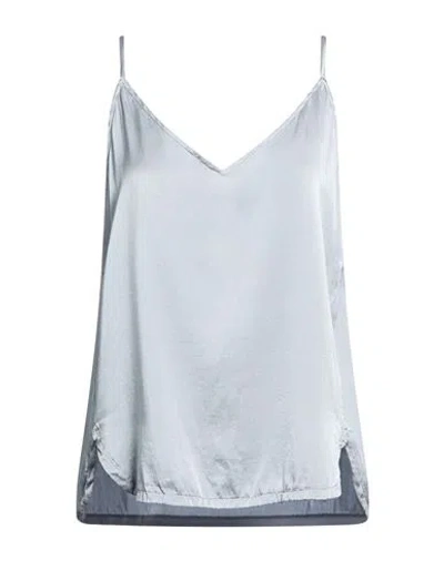 Crossley Woman Top Grey Size S Silk, Elastane In Gray