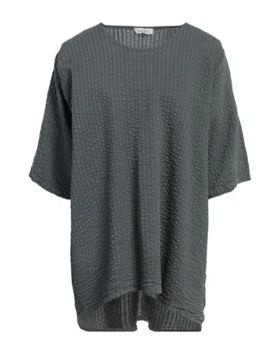 Crossley Woman Top Lead Size M Cotton, Silk In Gray