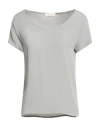 Crossley Woman Top Light Grey Size S Viscose In Gray