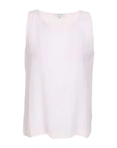 Crossley Woman Top Light Pink Size L Cotton, Silk In White