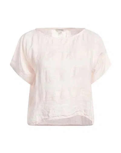 Crossley Woman Top Light Pink Size S Linen