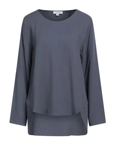 Crossley Woman Top Navy Size L Viscose In Blue