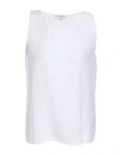 Crossley Woman Top White Size Xl Cotton, Silk