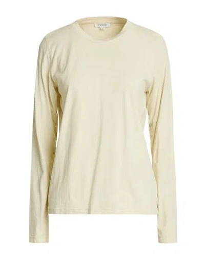 Crossley Woman T-shirt Beige Size M Cotton In Yellow