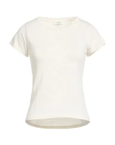 Crossley Woman T-shirt Beige Size Xs Linen, Elastane In Neutral