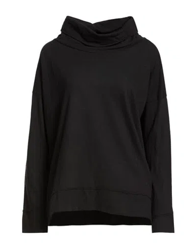 Crossley Woman T-shirt Black Size S Cotton, Cashmere