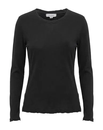 Crossley Woman T-shirt Black Size Xs Cotton, Cashmere