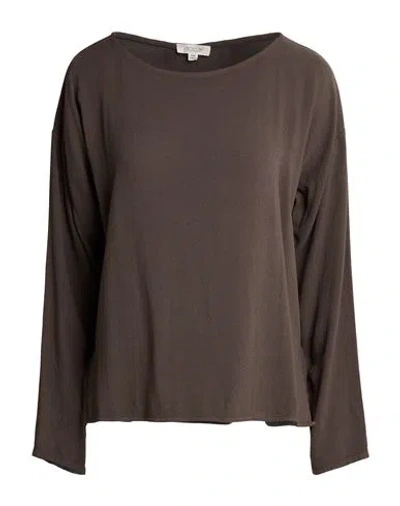 Crossley Woman T-shirt Brown Size M Cotton