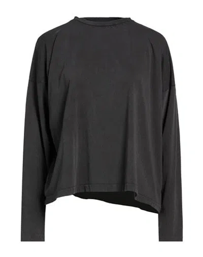 Crossley Woman T-shirt Charcoal Size S Cotton In Grey