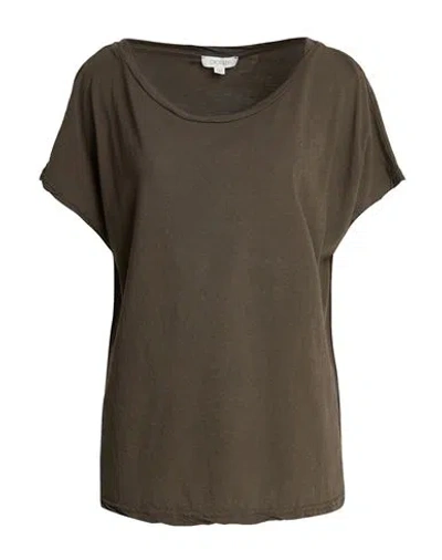 Crossley Woman T-shirt Chocolate Brown Size L Cotton