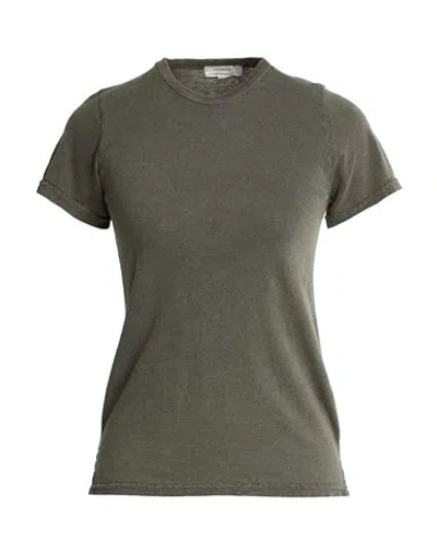 Crossley Woman T-shirt Grey Size Xs Cotton, Cashmere In Gray