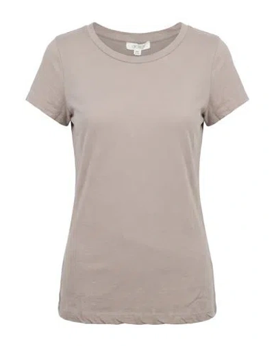 Crossley Woman T-shirt Khaki Size Xs Cotton In Gray