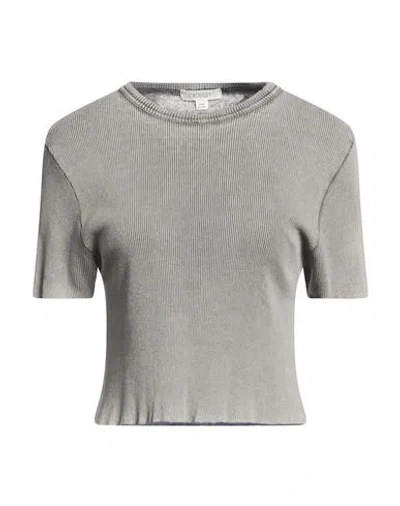 Crossley Woman T-shirt Light Grey Size L Cotton In Gray