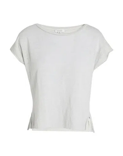 Crossley Woman T-shirt Light Grey Size M Linen In Gray