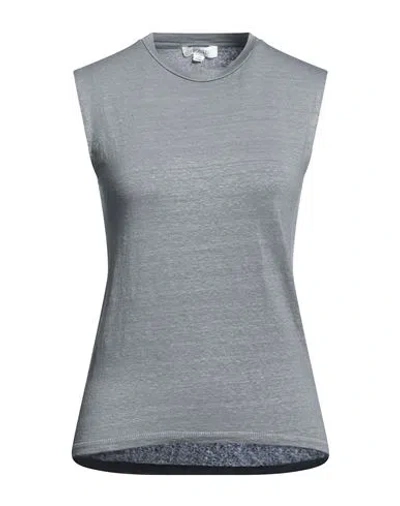 Crossley Woman T-shirt Light Grey Size Xs Linen, Elastane In Gray