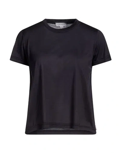 Crossley Woman T-shirt Midnight Blue Size M Silk