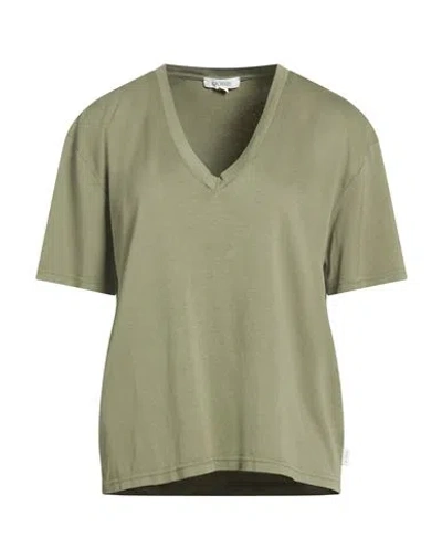 Crossley Woman T-shirt Military Green Size L Cotton