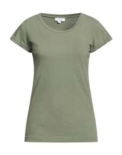 Crossley Woman T-shirt Military Green Size M Cotton In Multi