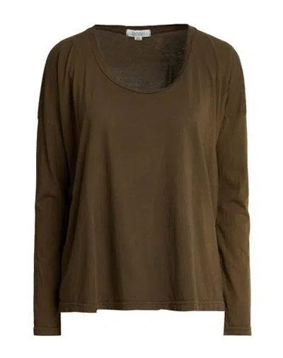 Crossley Woman T-shirt Military Green Size Xs Cotton In Brown