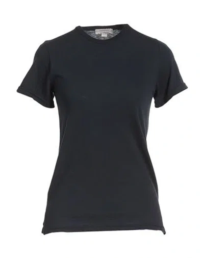 Crossley Woman T-shirt Navy Size Xs Cotton, Cashmere