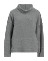Crossley Woman Turtleneck Grey Size S Viscose, Polyamide, Wool, Cashmere In Grey