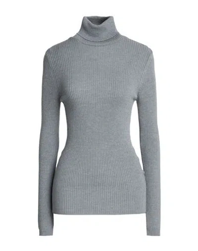 Crossley Woman Turtleneck Grey Size S Wool, Cashmere In Gray
