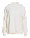 Crossley Woman Turtleneck Ivory Size L Virgin Wool In Neutral