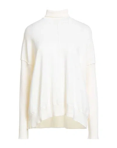 Crossley Woman Turtleneck Ivory Size S Virgin Wool In White