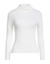 Crossley Woman Turtleneck Ivory Size S Virgin Wool In White