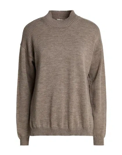 Crossley Woman Turtleneck Taupe Size Xs Virgin Wool In Brown